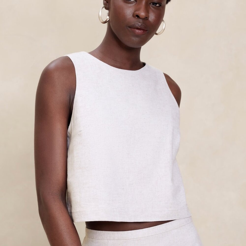Banana Republic - Linen Blend Crop top